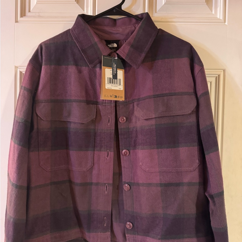 The North Face Women's Purple Plaid Shirt Jacket